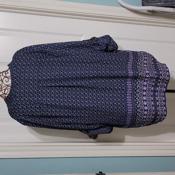 Justify Multicolored Print Top/Tunic Women's Size 3X - Picture 2 of 9